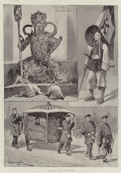 Kinesiske krigsskitser af Richard Caton Woodville junior